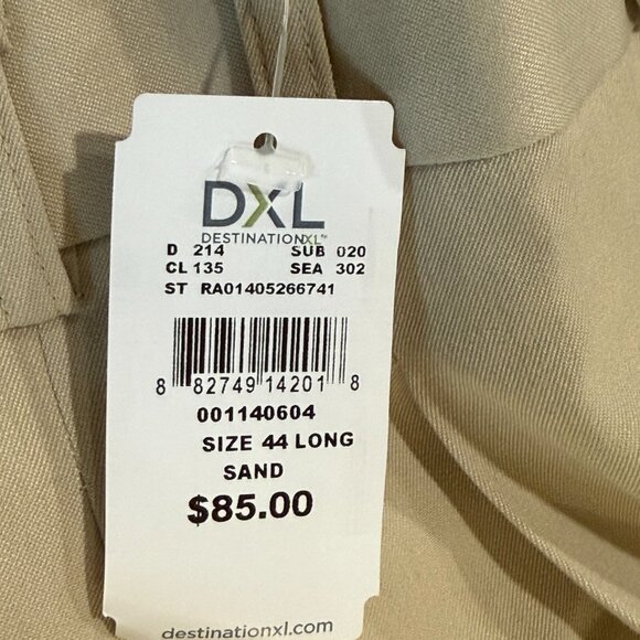 NWT CUTTER & BUCk Mens 44T Beige Chino Bermuda Pleated Shorts Big and Tall - Picture 8 of 14